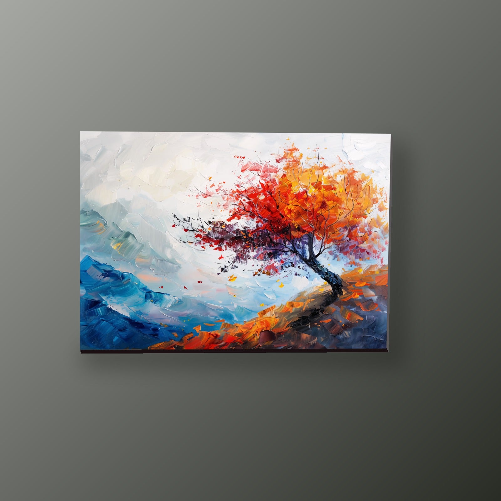 Árbol de Otoño al Viento | Cuadro decorativo de Monkey Canvas