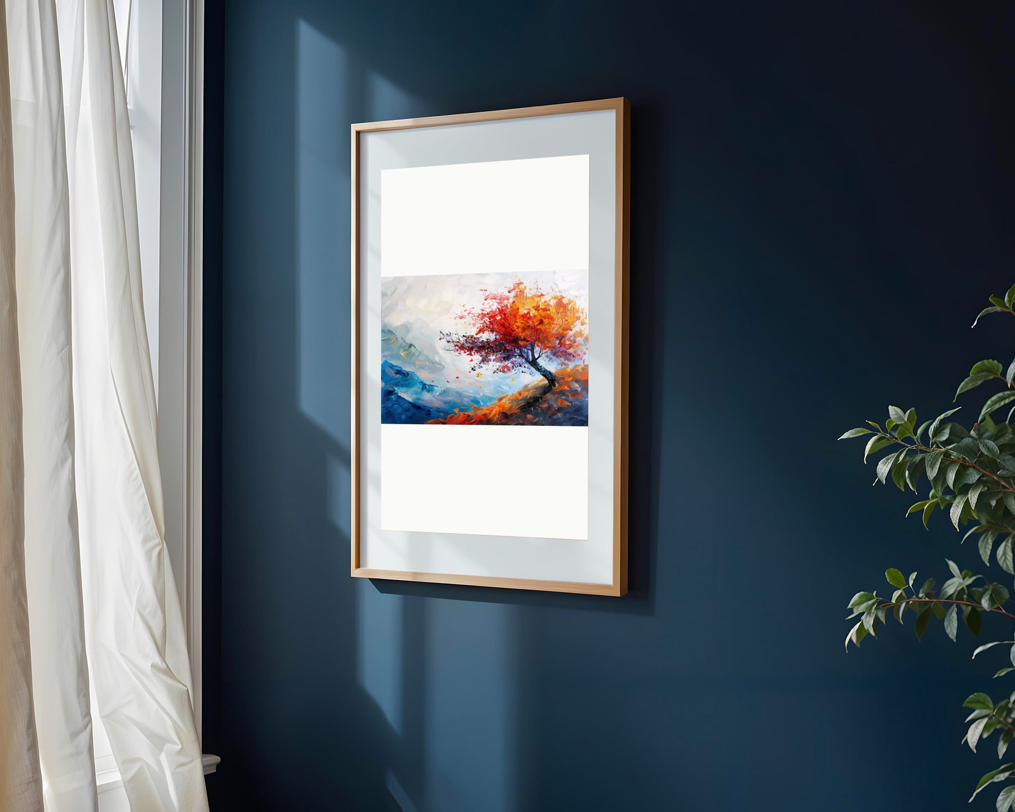 Árbol de Otoño al Viento | Cuadro decorativo de Monkey Canvas