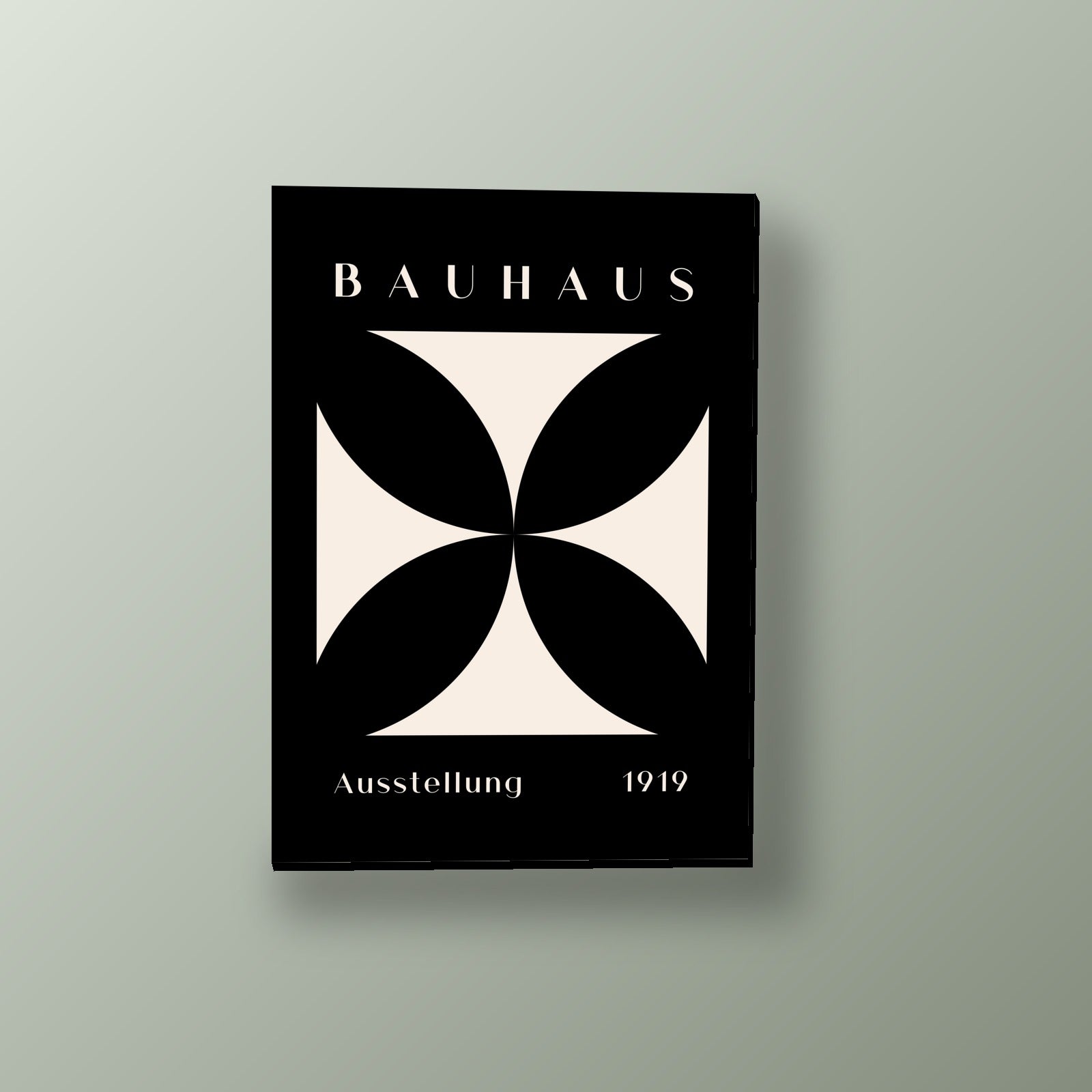 Bauhaus Cruz Floral | Cuadro decorativo de Monkey Canvas
