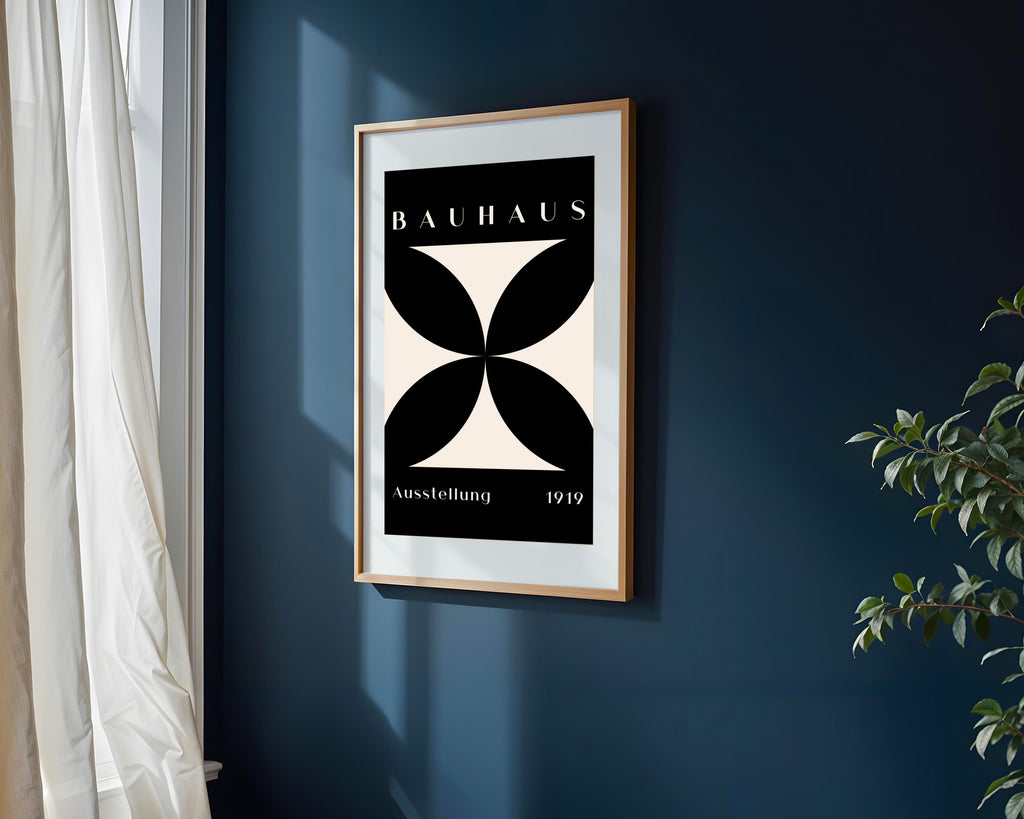 Bauhaus Cruz Floral | Cuadro decorativo de Monkey Canvas