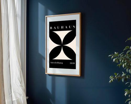 Bauhaus Cruz Floral | Cuadro decorativo de Monkey Canvas