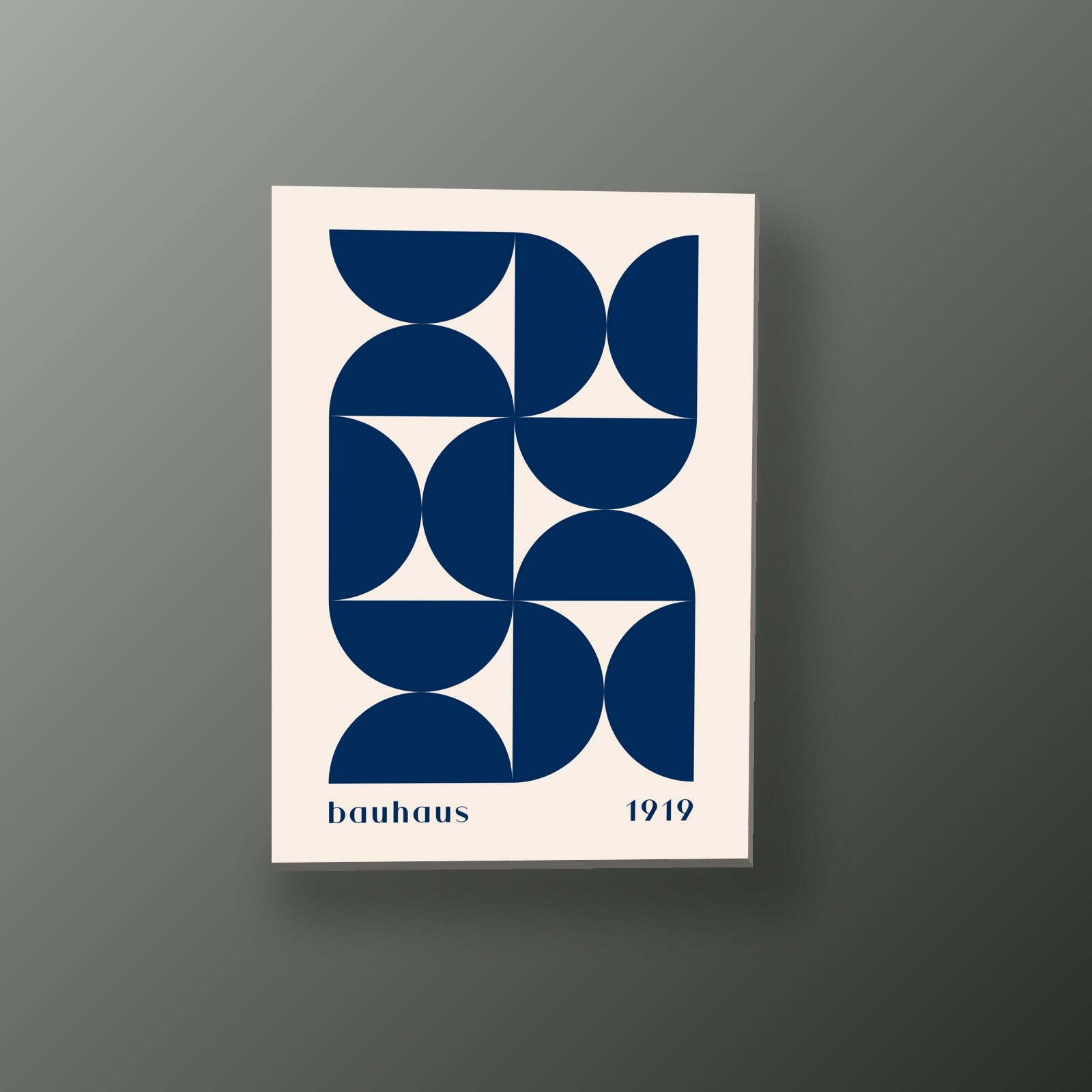 Bauhaus Azul Geométrico | Cuadro decorativo de Monkey Canvas