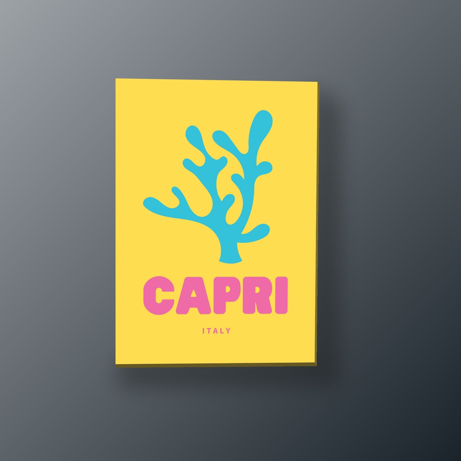 Capri Coral Tropical | Cuadro decorativo de Monkey Canvas