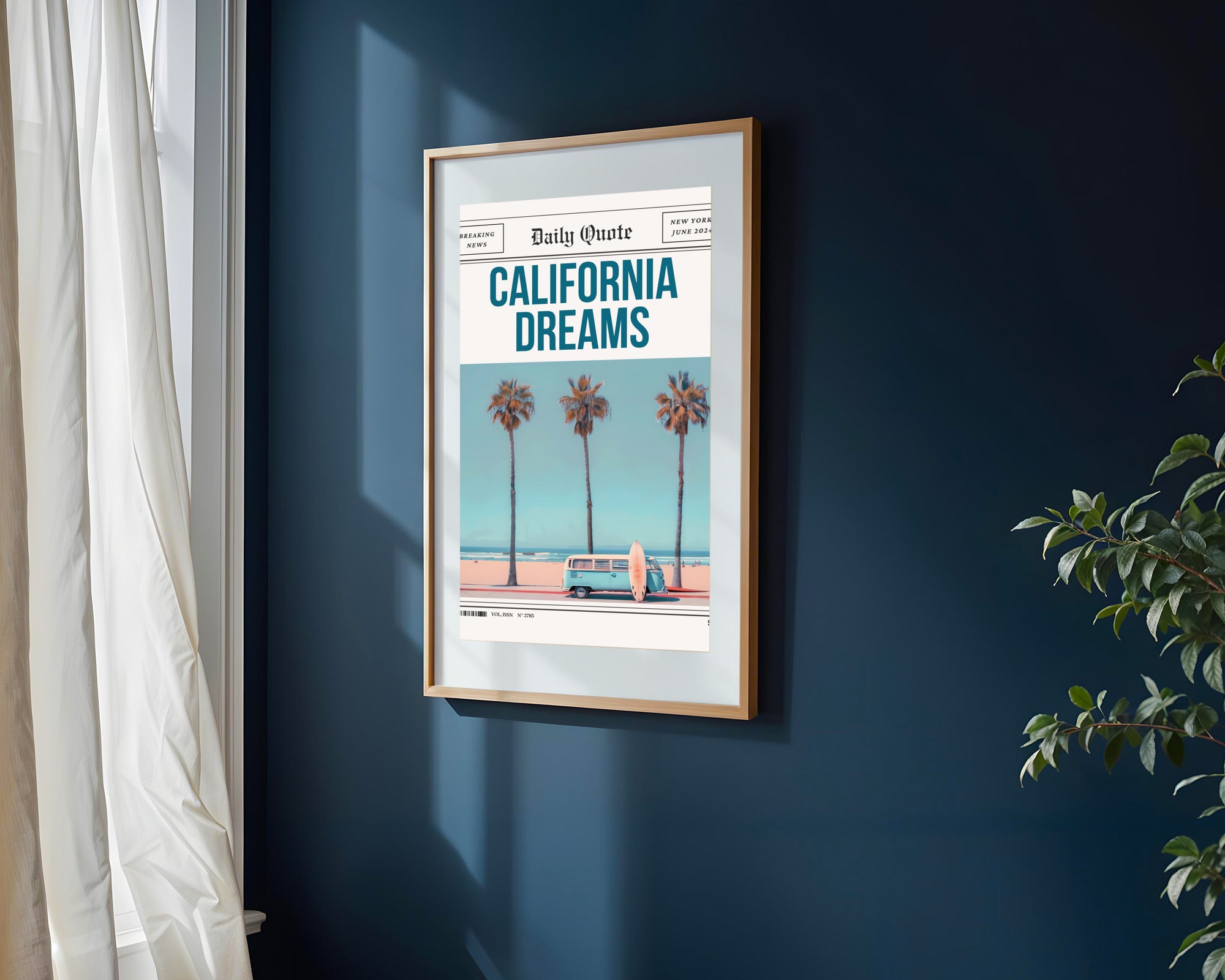 California Dreams Retro | Cuadro decorativo de Monkey Canvas