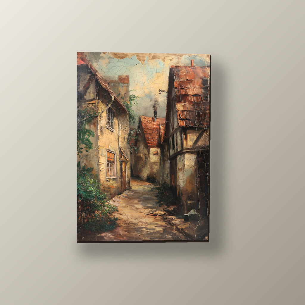 Callejón Europeo Antiguo | Cuadro decorativo de Monkey Canvas