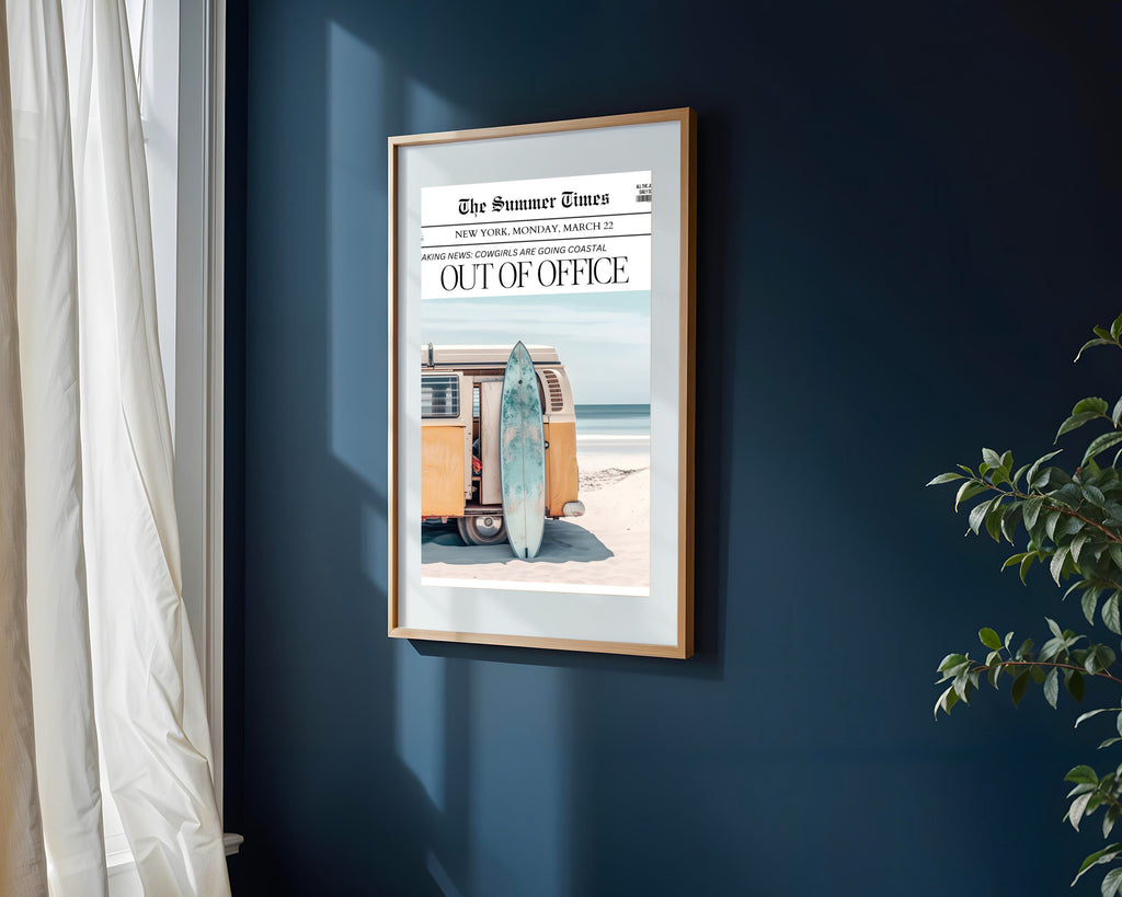 Out of Office Combi Surf | Cuadro decorativo de Monkey Canvas