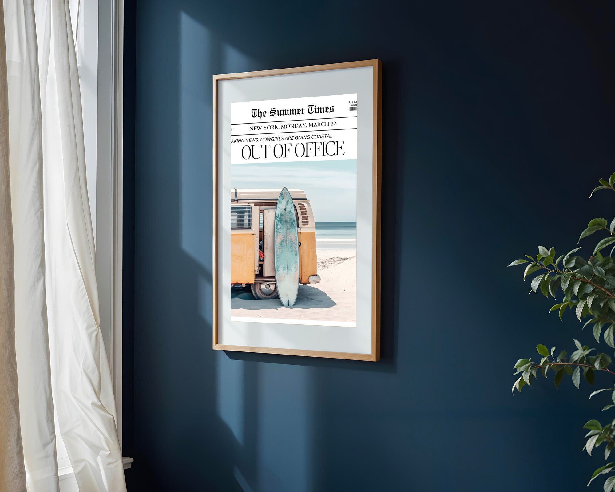 Out of Office Combi Surf | Cuadro decorativo de Monkey Canvas