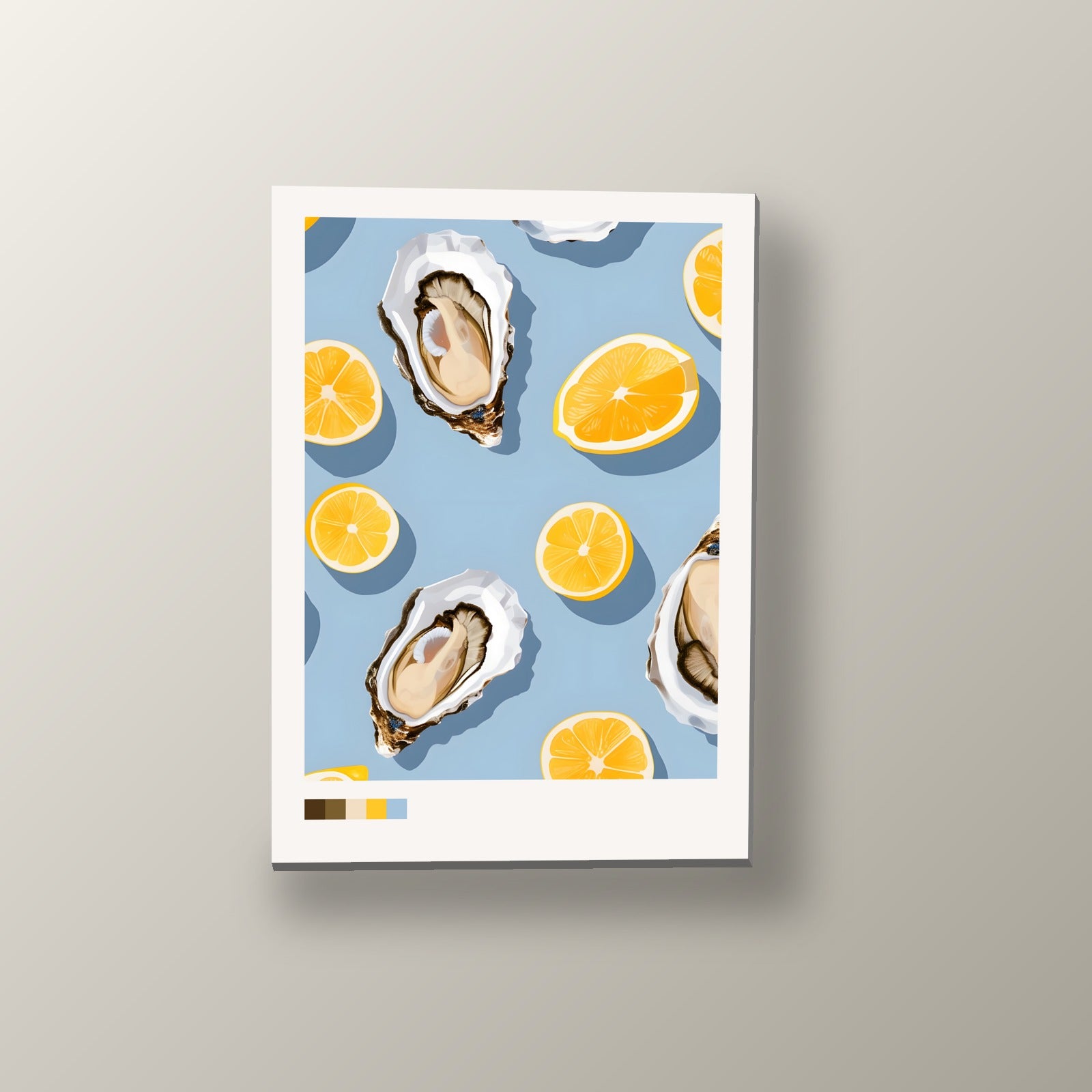 Ostras y Limones | Cuadro decorativo de Monkey Canvas