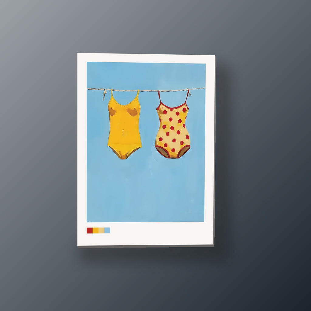 Trajes de Baño Vintage | Cuadro decorativo de Monkey Canvas