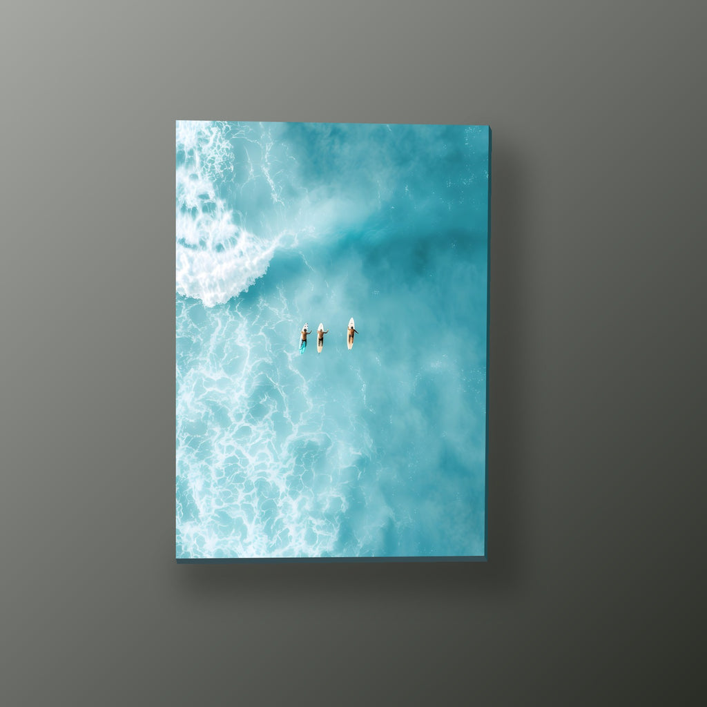 Trío en Aguas Turquesas | Cuadro decorativo de Monkey Canvas
