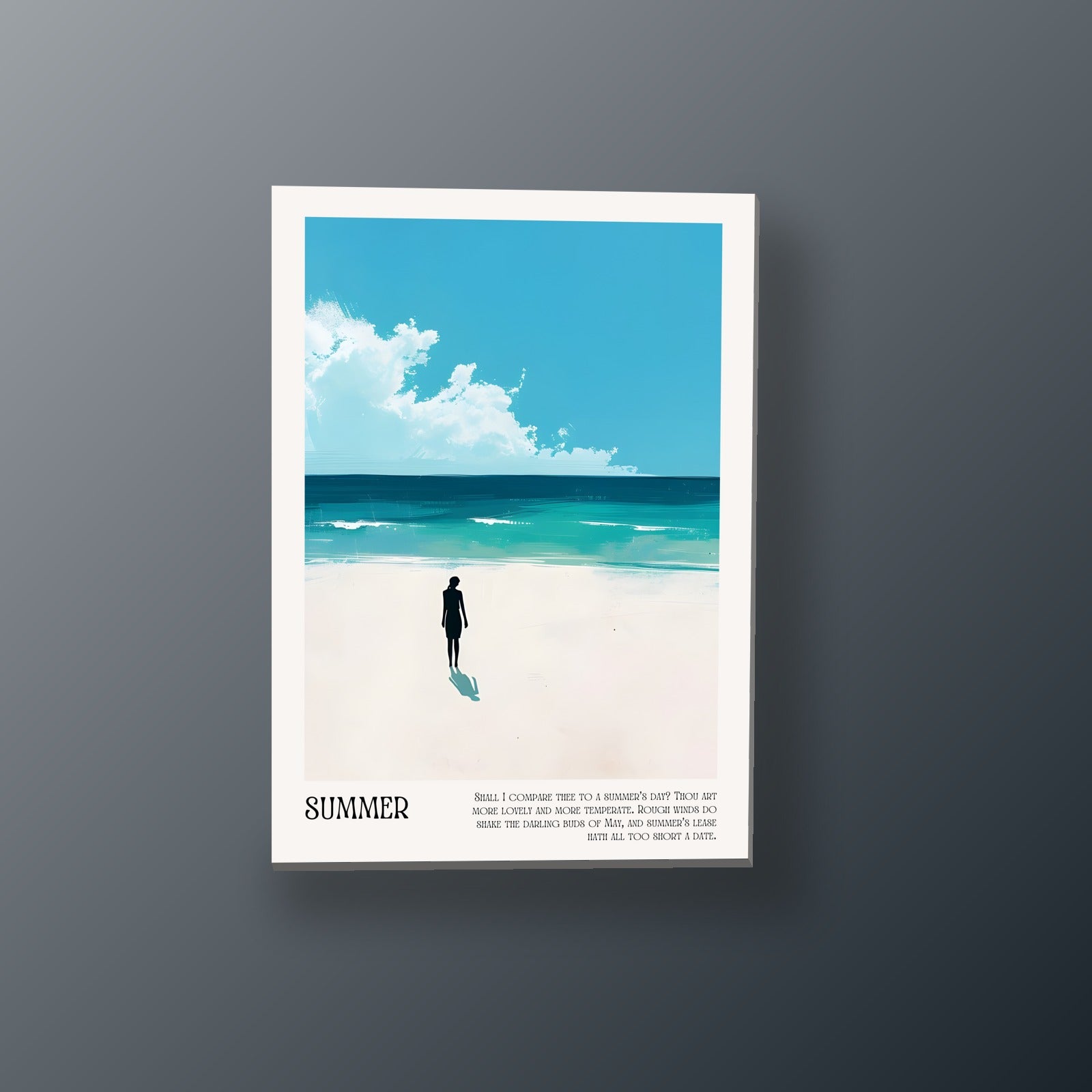 Silueta de Verano | Cuadro decorativo de Monkey Canvas