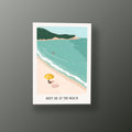 Cala con Sombrilla Amarilla | Cuadro decorativo de Monkey Canvas