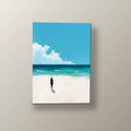 Silueta Solitaria en la Playa | Cuadro decorativo de Monkey Canvas