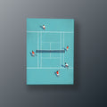 Dobles de Tenis Aéreo | Cuadro decorativo de Monkey Canvas
