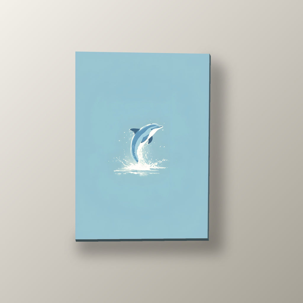 Delfín Minimalista | Cuadro decorativo de Monkey Canvas