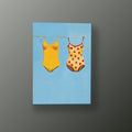 Trajes de Baño en el Tendedero | Cuadro decorativo de Monkey Canvas