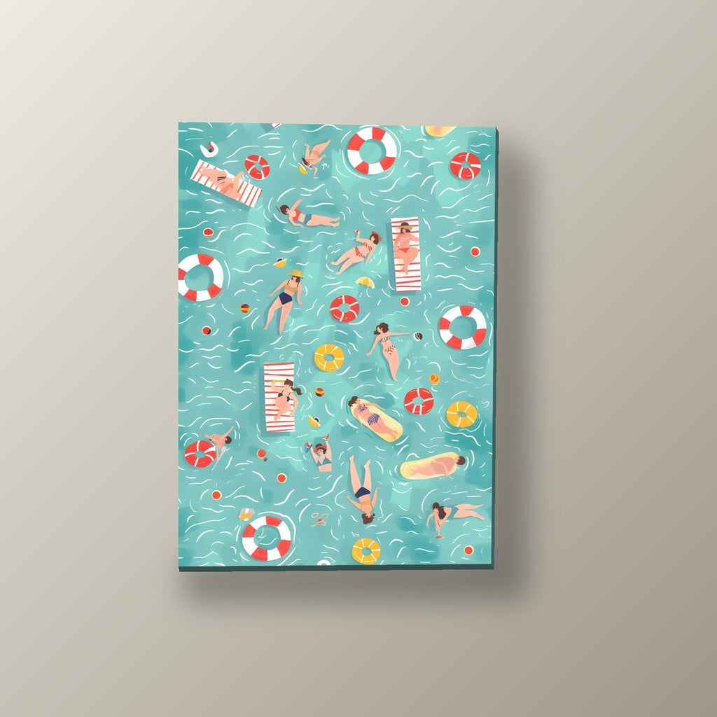 Baño Vintage de Verano | Cuadro decorativo de Monkey Canvas