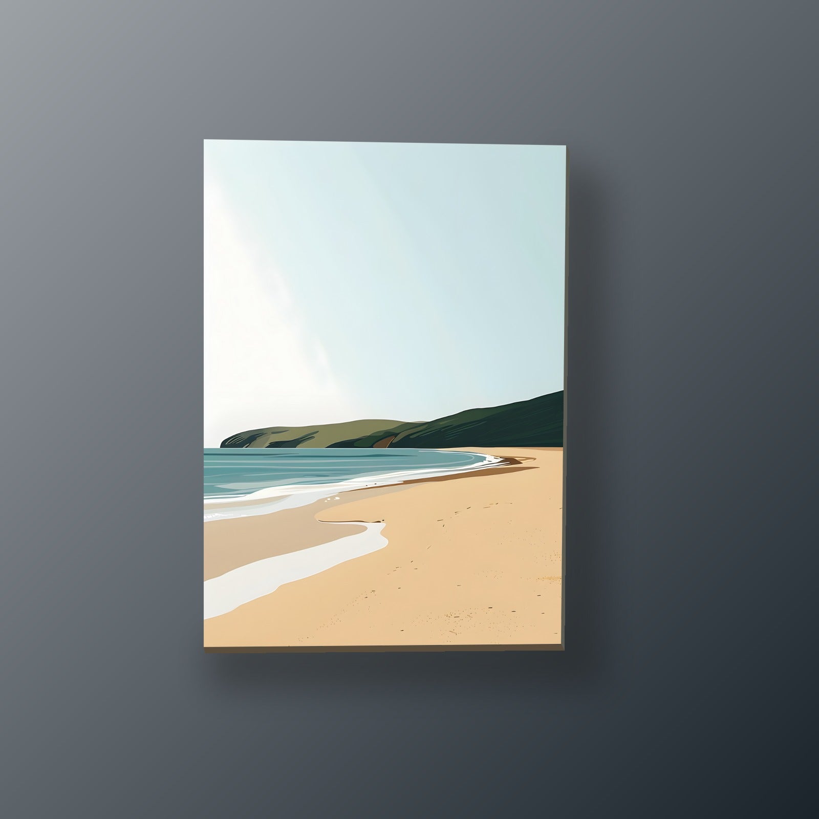 Cala Dorada al Atardecer | Cuadro decorativo de Monkey Canvas