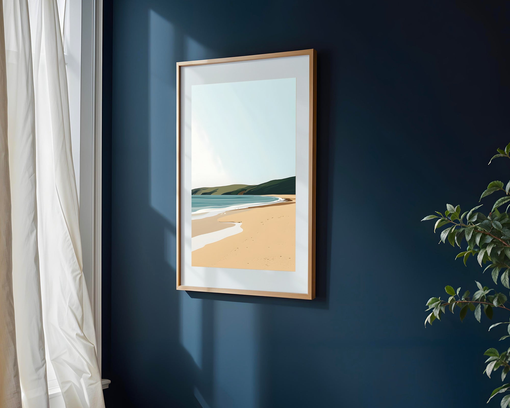 Cala Dorada al Atardecer | Cuadro decorativo de Monkey Canvas