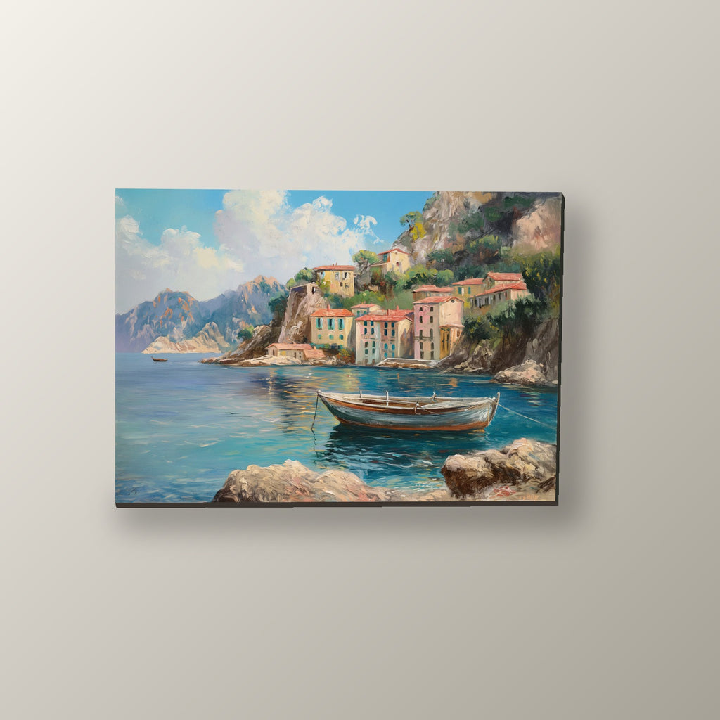 Bahía de Casas Pastel | Cuadro decorativo de Monkey Canvas