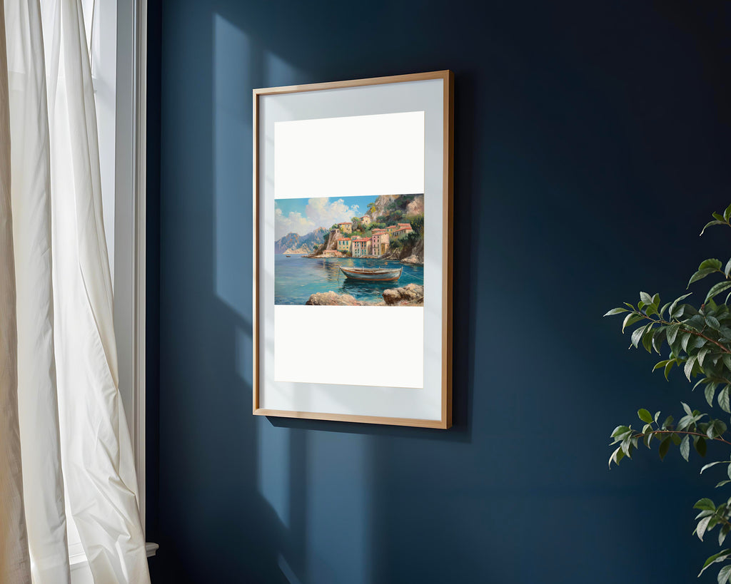 Bahía de Casas Pastel | Cuadro decorativo de Monkey Canvas