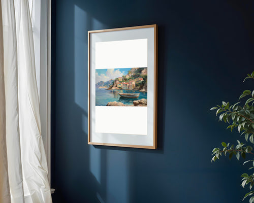 Bahía de Casas Pastel | Cuadro decorativo de Monkey Canvas