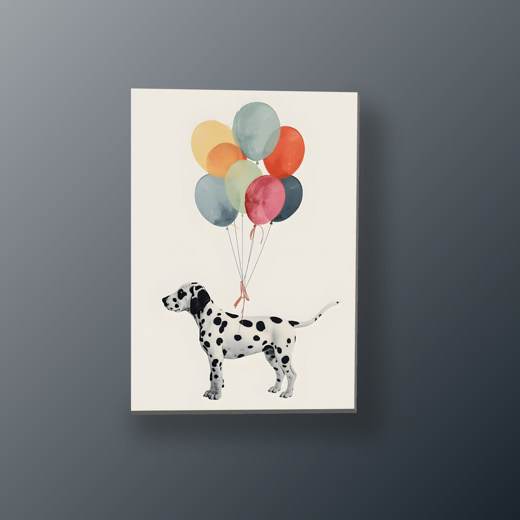 Dálmata con Globos | Cuadro decorativo de Monkey Canvas