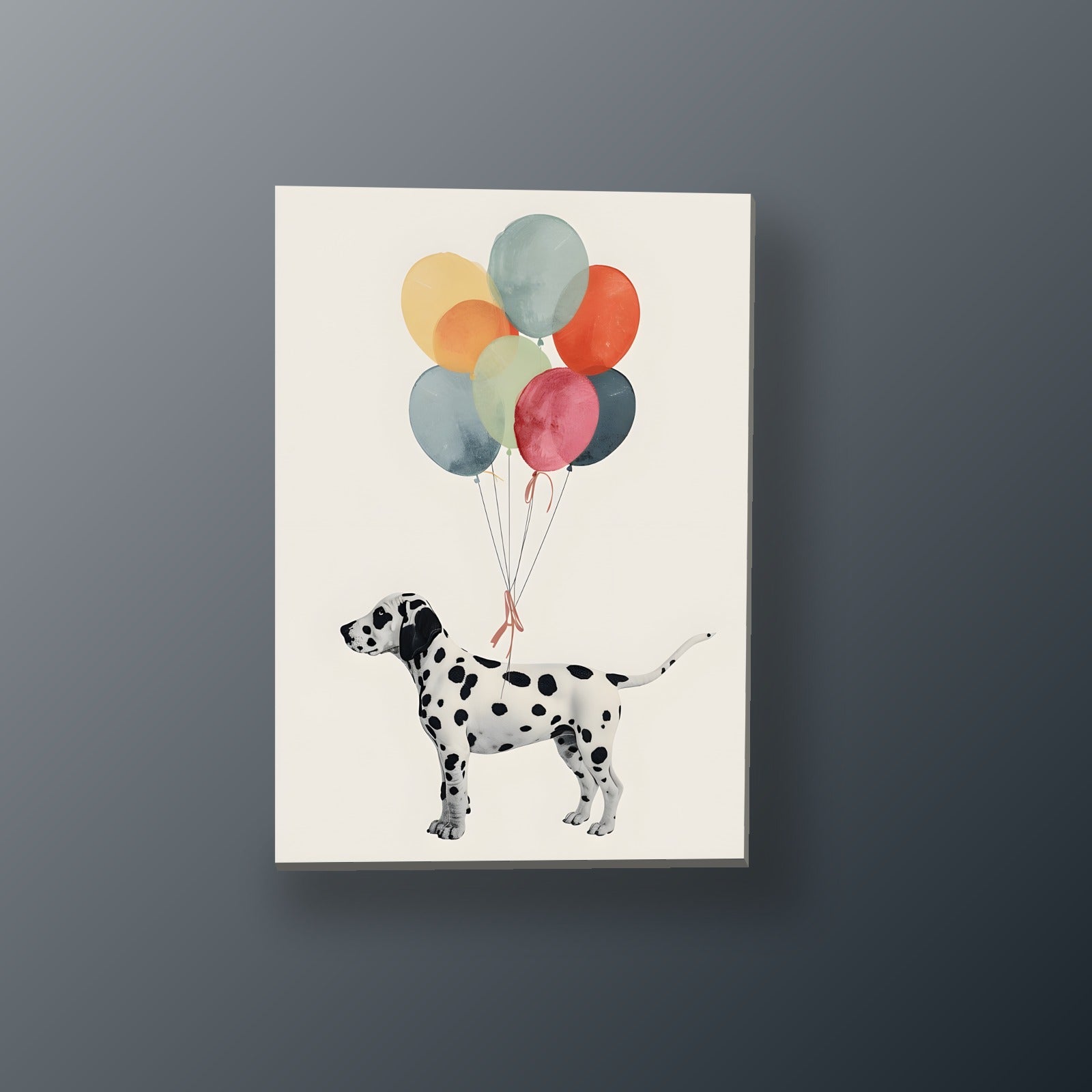 Dálmata con Globos | Cuadro decorativo de Monkey Canvas