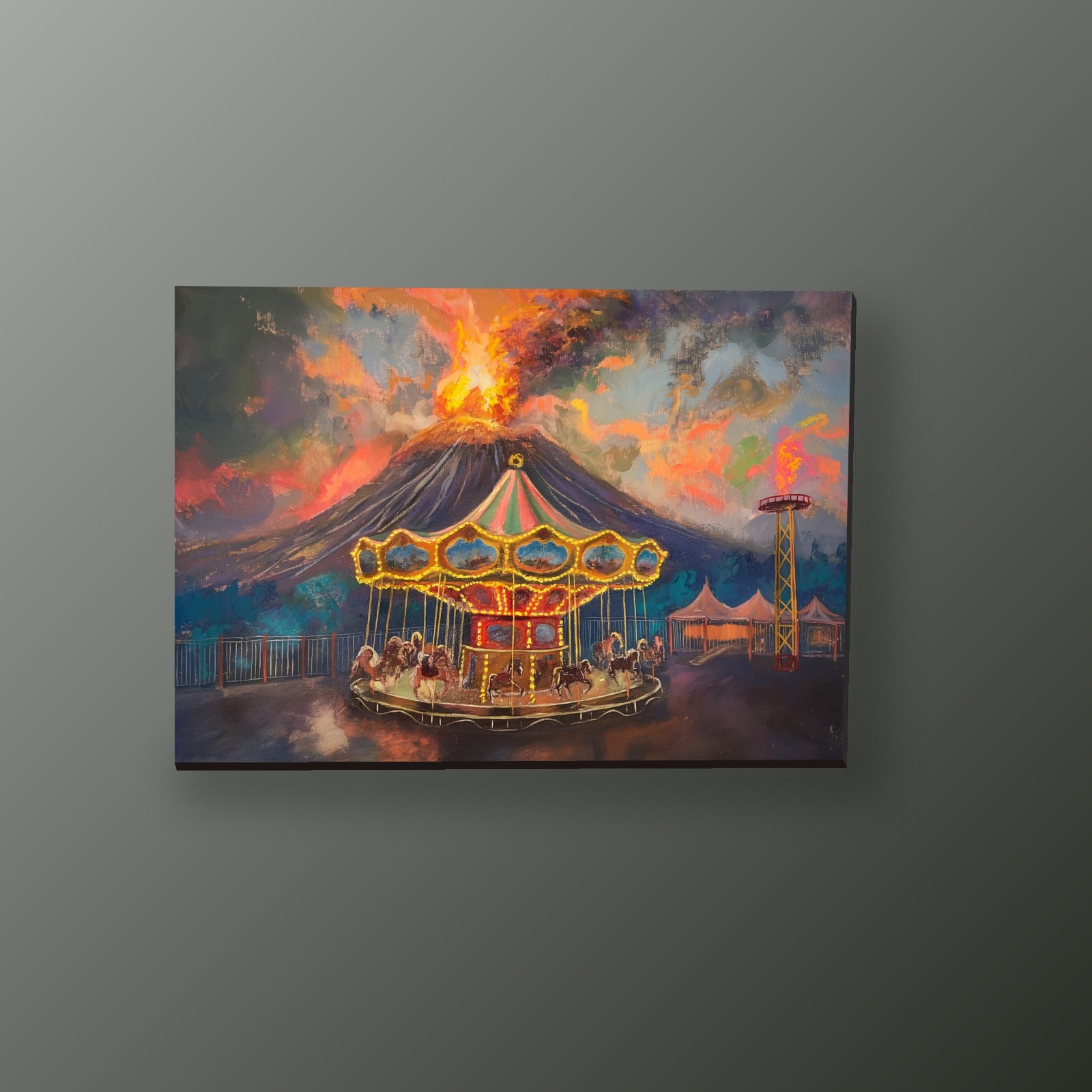Carrusel del Volcán | Cuadro decorativo de Monkey Canvas