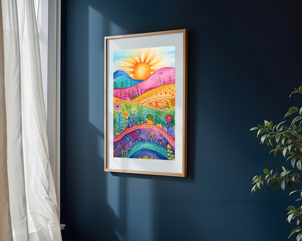 Valle Mágico de Colores | Cuadro decorativo de Monkey Canvas