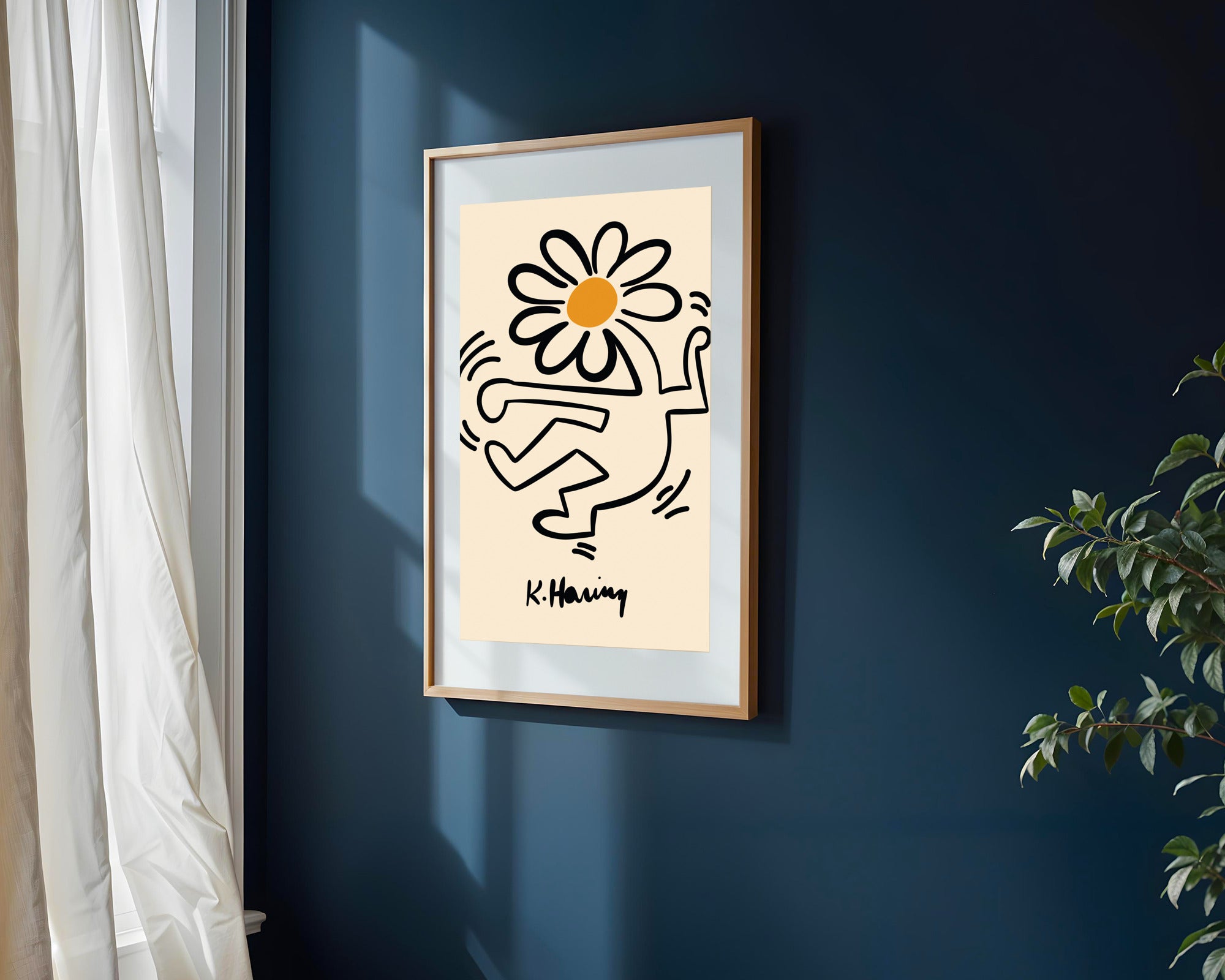Bailarín y Margarita | Cuadro decorativo de Monkey Canvas