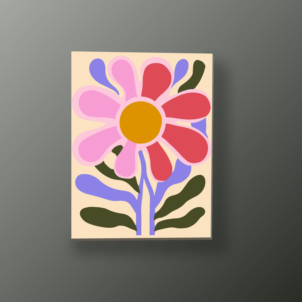 Margarita Rosa y Coral | Cuadro decorativo de Monkey Canvas