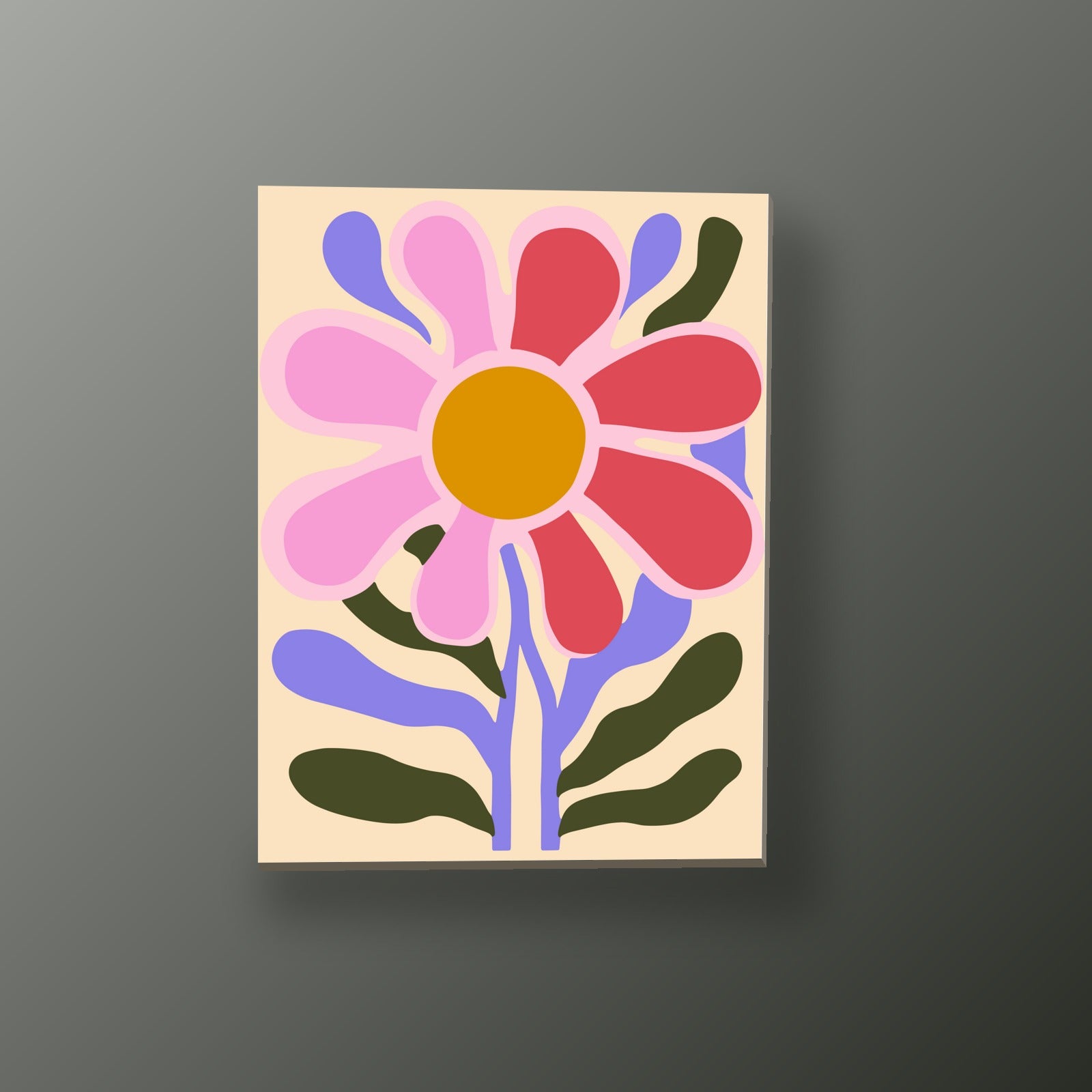 Margarita Rosa y Coral | Cuadro decorativo de Monkey Canvas