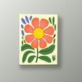 Flor Coral Radiante | Cuadro decorativo de Monkey Canvas