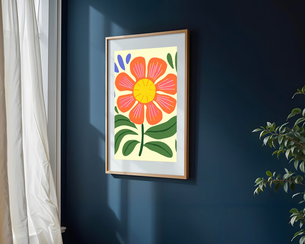 Flor Coral Radiante | Cuadro decorativo de Monkey Canvas