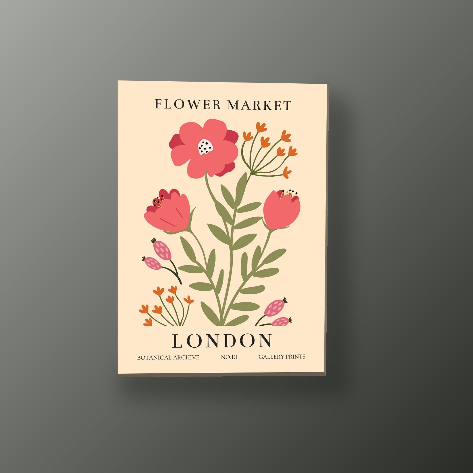 Mercado Floral Londres | Cuadro decorativo de Monkey Canvas