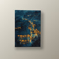 Callejón Azul de Farolillos | Cuadro decorativo de Monkey Canvas