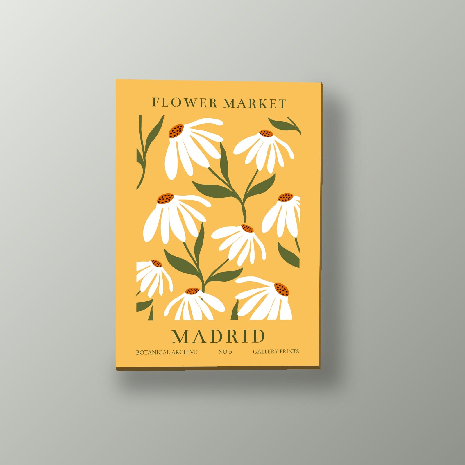 Mercado Floral Madrid | Cuadro decorativo de Monkey Canvas