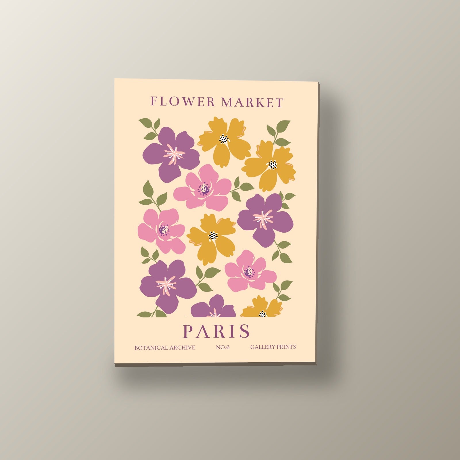 Mercado Floral París | Cuadro decorativo de Monkey Canvas