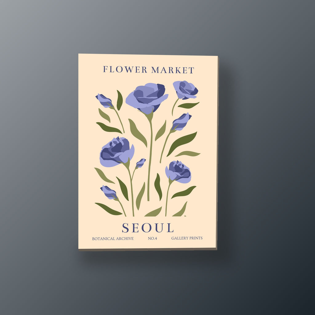 Mercado Floral Seúl | Cuadro decorativo de Monkey Canvas
