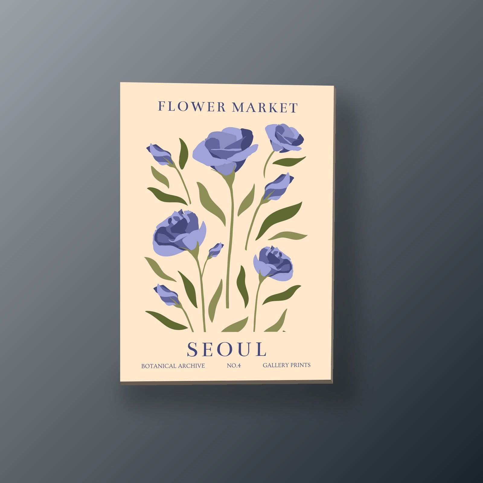 Mercado Floral Seúl | Cuadro decorativo de Monkey Canvas