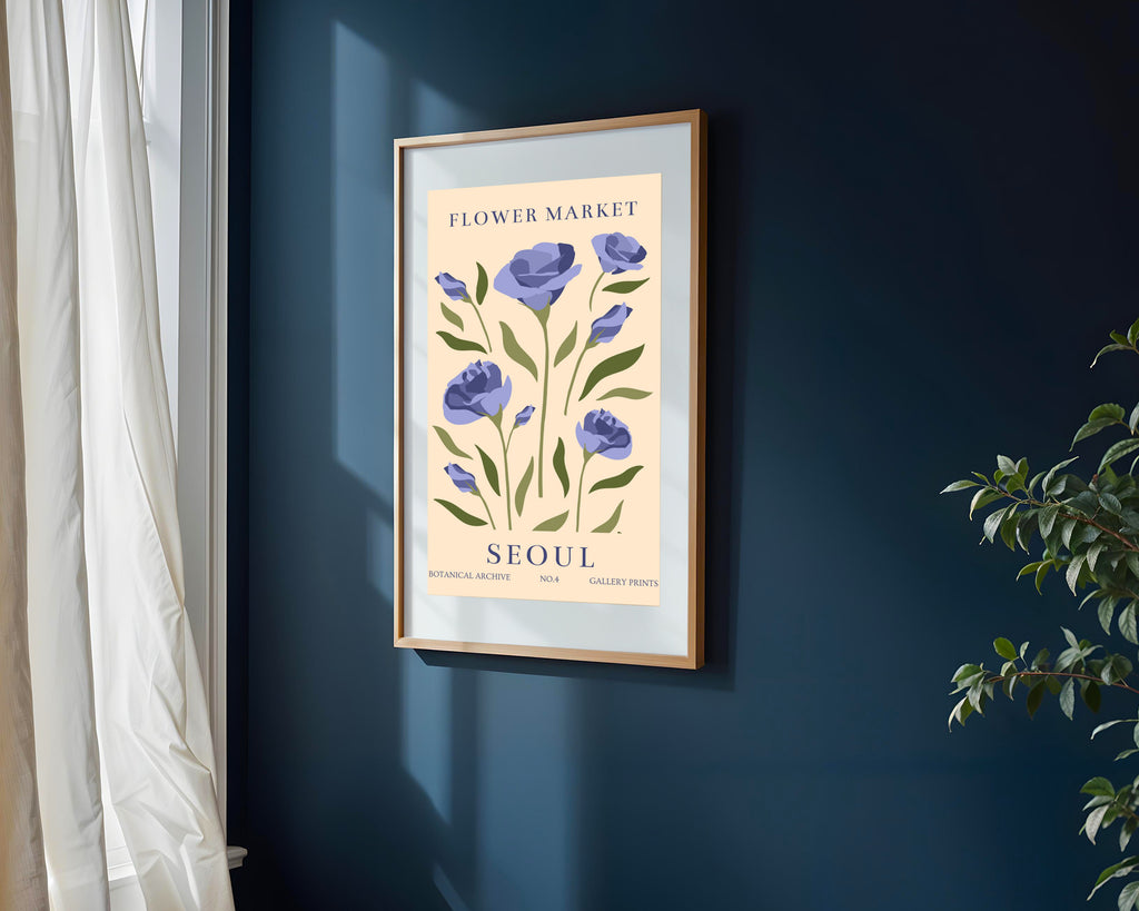 Mercado Floral Seúl | Cuadro decorativo de Monkey Canvas