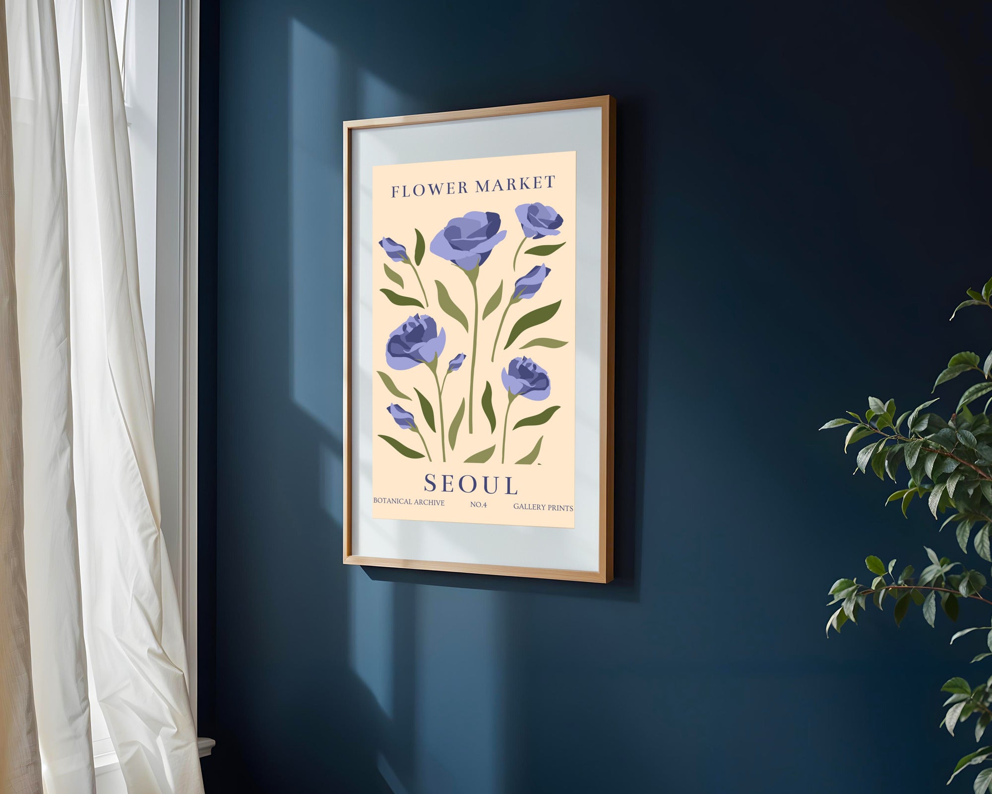 Mercado Floral Seúl | Cuadro decorativo de Monkey Canvas
