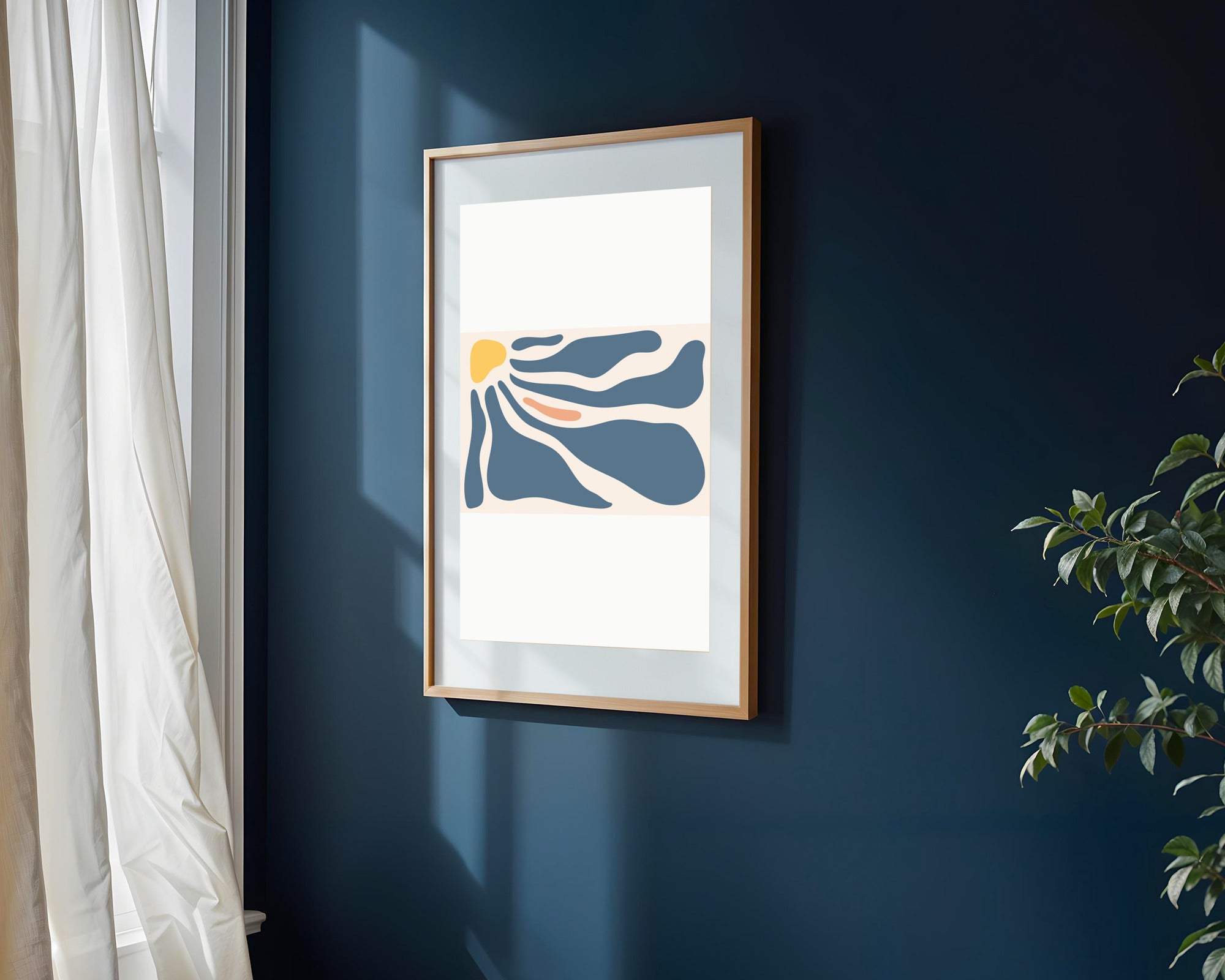 Marea Abstracta Azul | Cuadro decorativo de Monkey Canvas