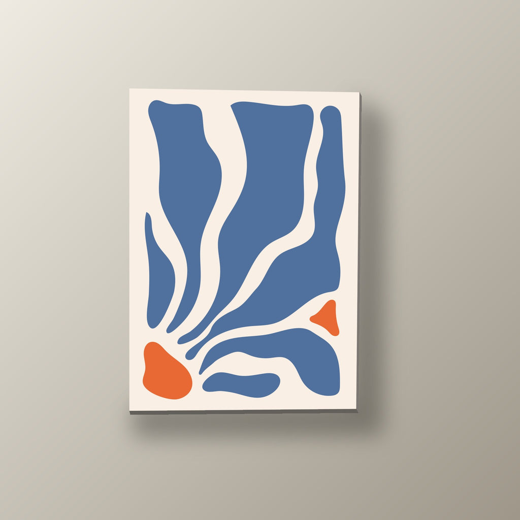 Cascada Orgánica Azul | Cuadro decorativo de Monkey Canvas