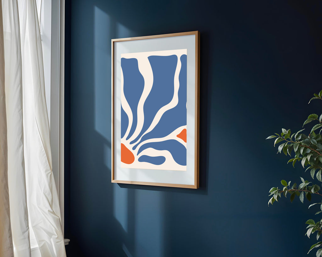 Cascada Orgánica Azul | Cuadro decorativo de Monkey Canvas