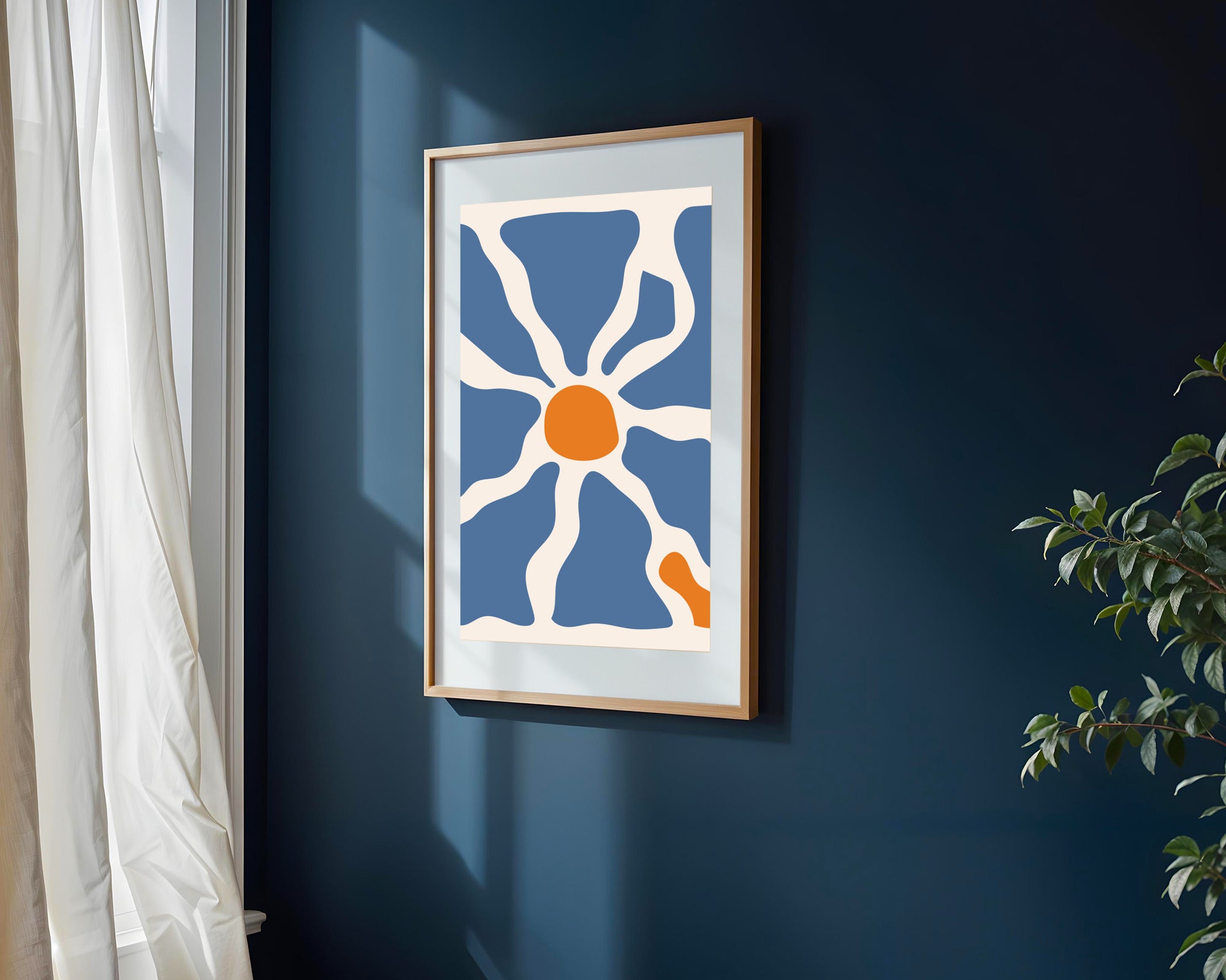 Sol Radiante Azul | Cuadro decorativo de Monkey Canvas