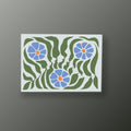 Jardín Floral Azul | Cuadro decorativo de Monkey Canvas