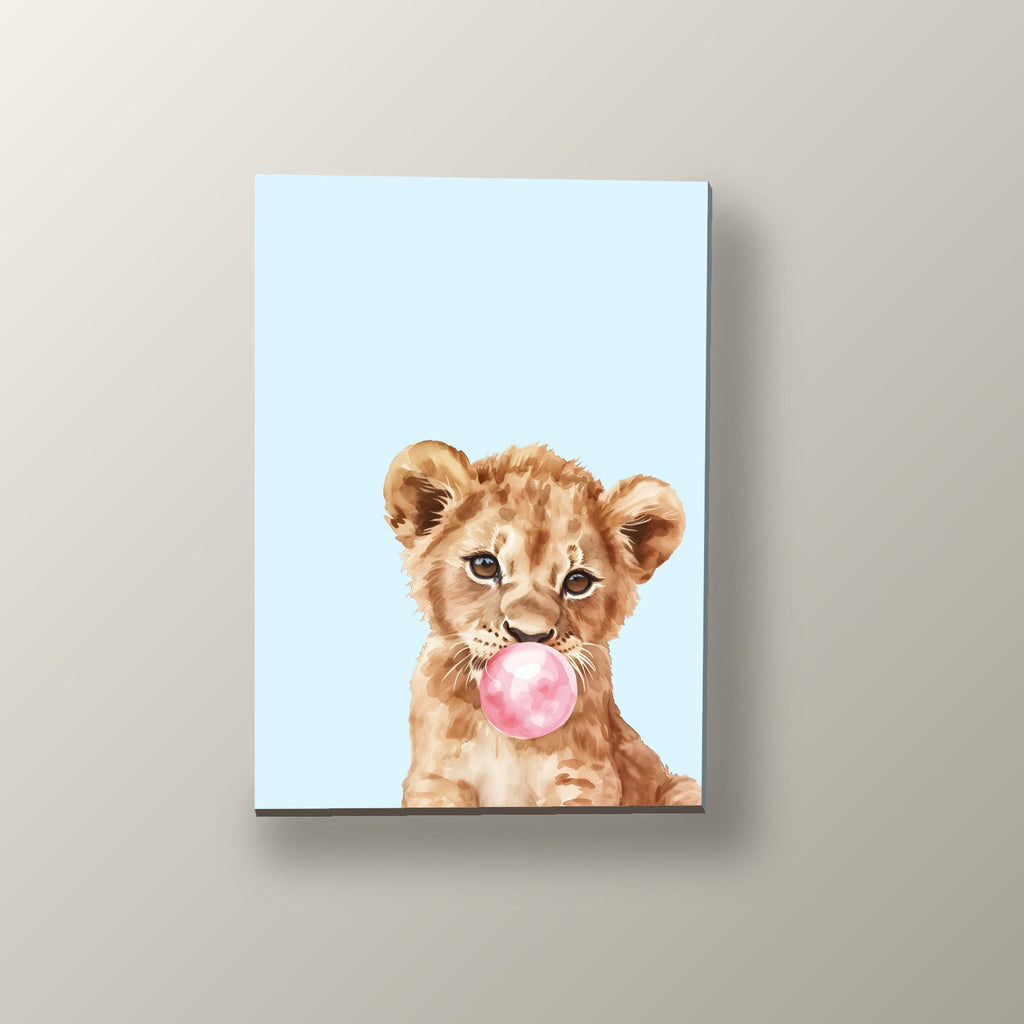 Cachorro de León con Chicle | Cuadro decorativo de Monkey Canvas