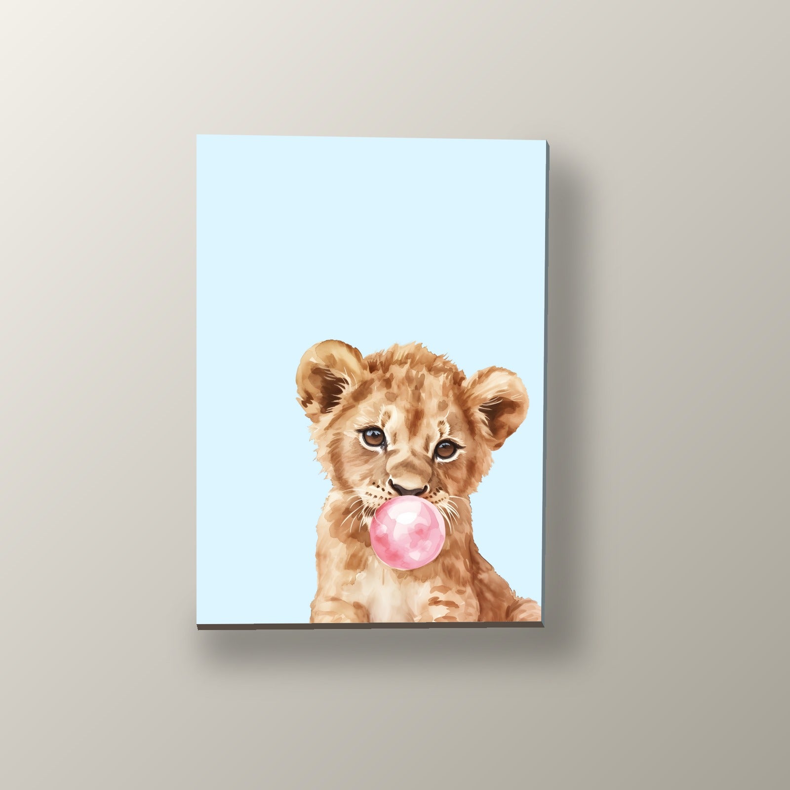 Cachorro de León con Chicle | Cuadro decorativo de Monkey Canvas